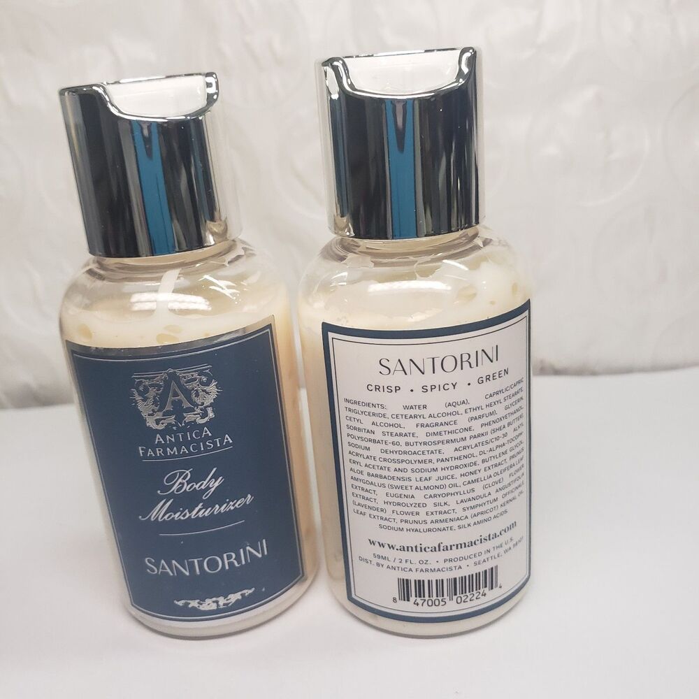 NEW 2 Antica Farmacista Santorini Body Lotion Travel Size 2 oz